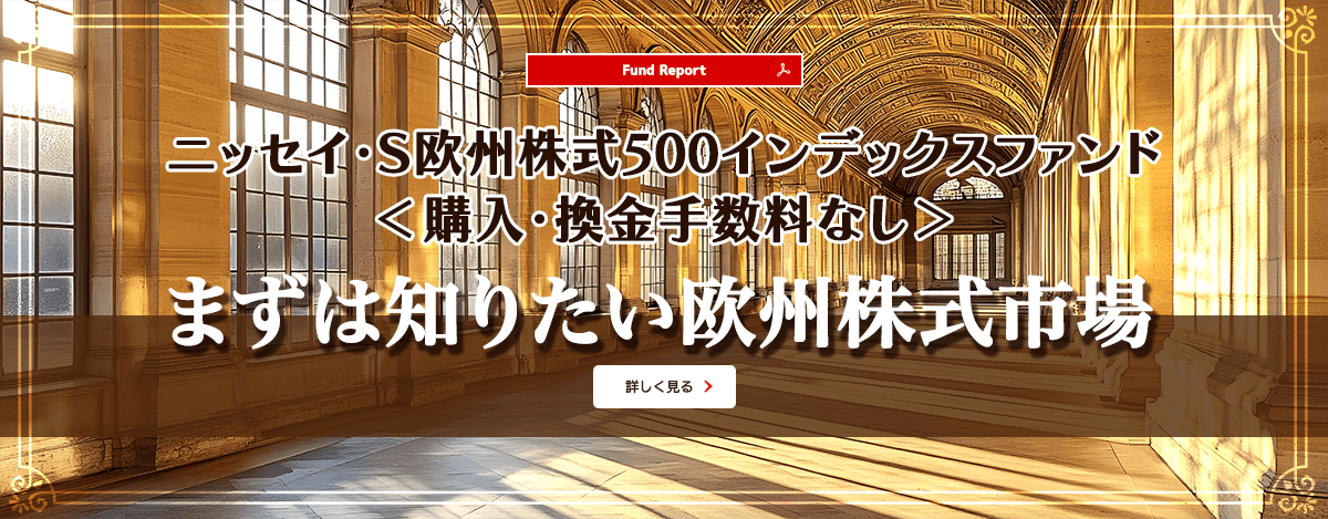 ニッセイ・S欧州株式500インデックスファンド＜購入・換金手数料なし＞ファンドレポート「まずは知りたい欧州株式市場」